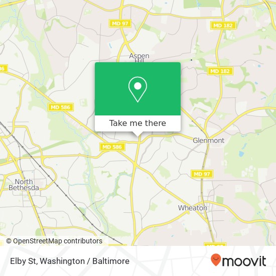 Mapa de Elby St, Silver Spring, MD 20906