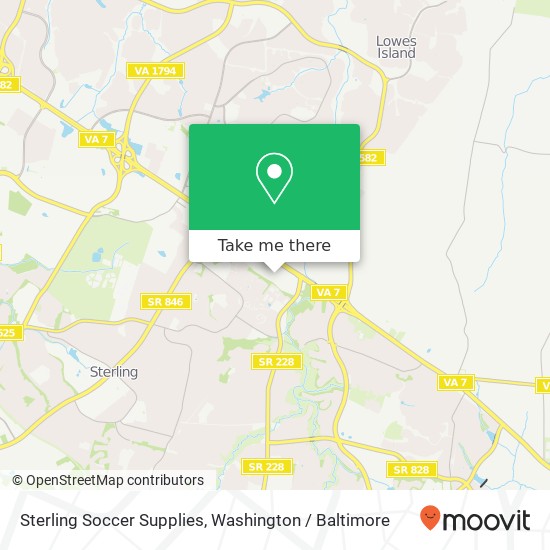 Mapa de Sterling Soccer Supplies, 47100 Community Plz