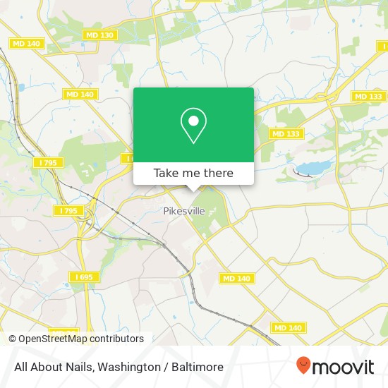 Mapa de All About Nails, 111 Old Court Rd