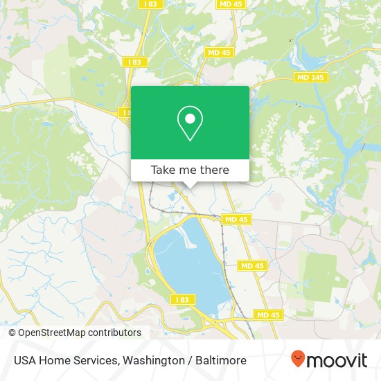 Mapa de USA Home Services, 232 Cockeysville Rd