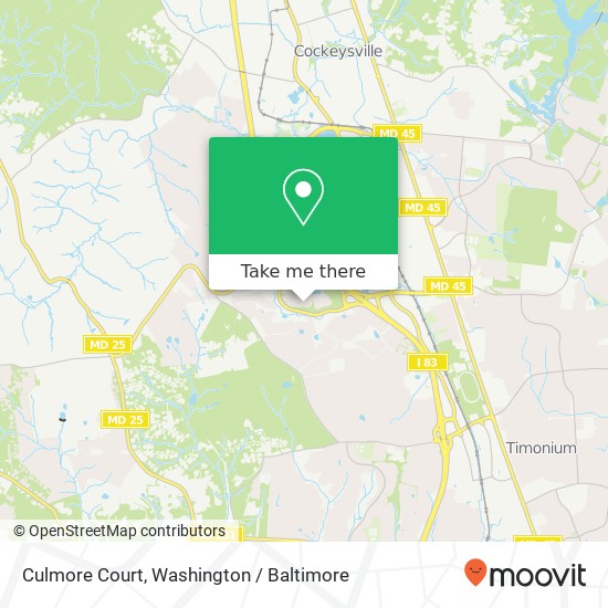 Mapa de Culmore Court, Culmore Ct, Lutherville-Timonium, MD 21093, USA