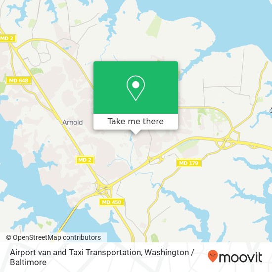 Mapa de Airport van and Taxi Transportation