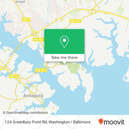 124 Greenbury Point Rd, Annapolis (NORTH SEVERN VILLAGE), MD 21402 map