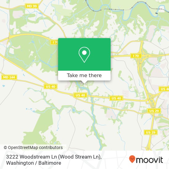 3222 Woodstream Ln (Wood Stream Ln), Ellicott City, MD 21042 map