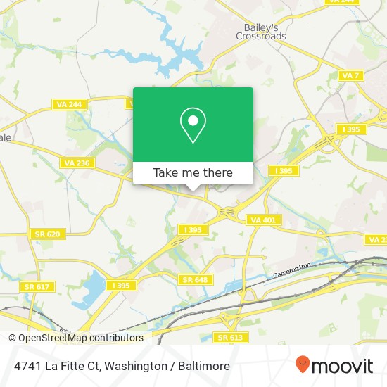 Mapa de 4741 La Fitte Ct, Alexandria, VA 22312