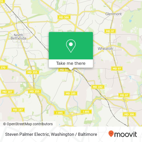 Mapa de Steven Palmer Electric, 10514 Detrick Ave