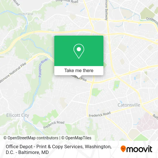 Mapa de Office Depot - Print & Copy Services