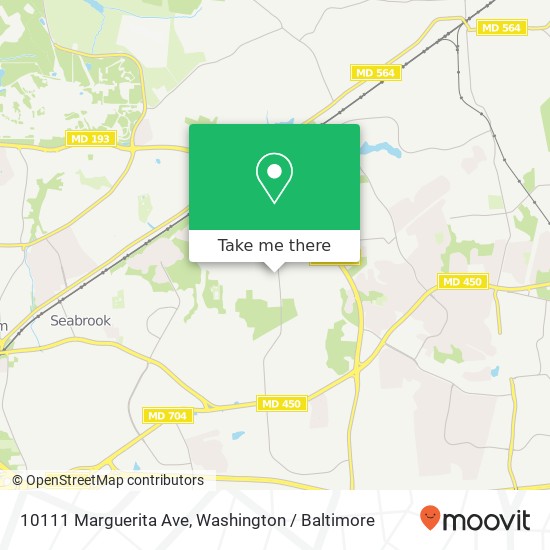 10111 Marguerita Ave, Glenn Dale, MD 20769 map