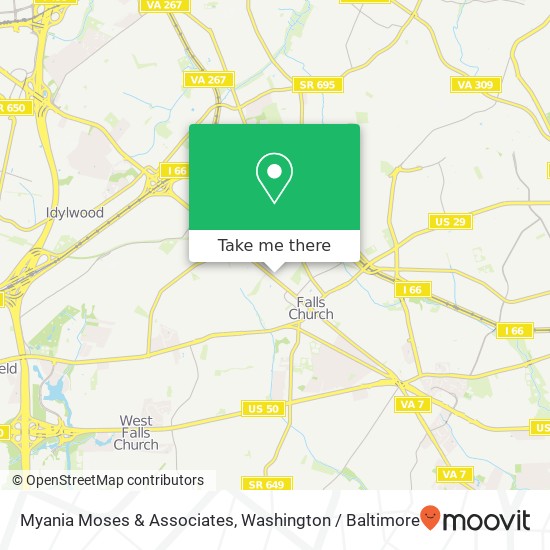 Mapa de Myania Moses & Associates, 450 W Broad St