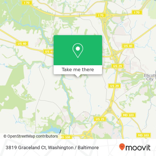 3819 Graceland Ct, Ellicott City, MD 21042 map