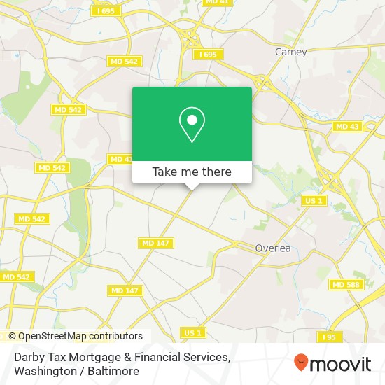 Darby Tax Mortgage & Financial Services, 7119 Harford Rd map