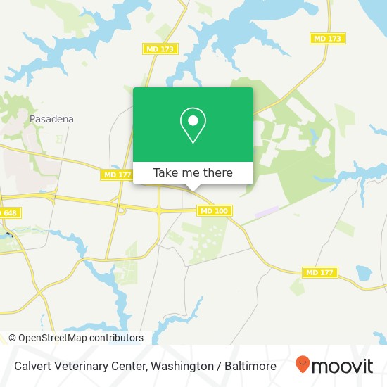 Mapa de Calvert Veterinary Center, 4193 Mountain Rd