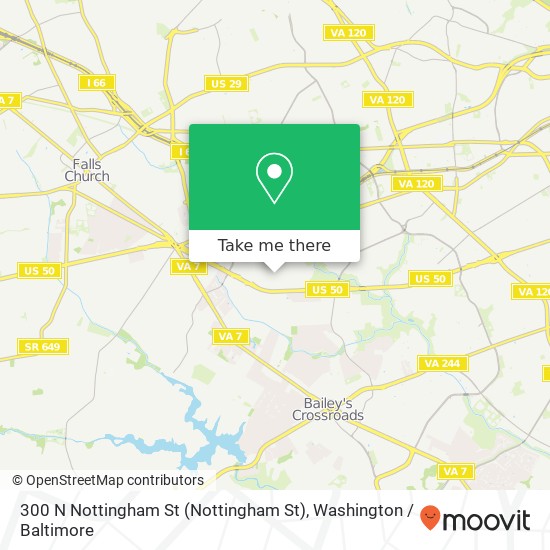 300 N Nottingham St (Nottingham St), Arlington, VA 22203 map