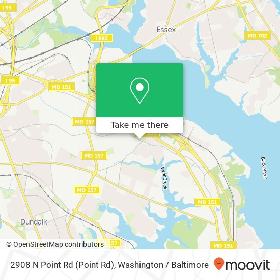 2908 N Point Rd (Point Rd), Dundalk, MD 21222 map