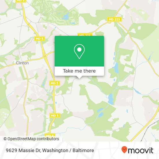9629 Massie Dr, Clinton, MD 20735 map