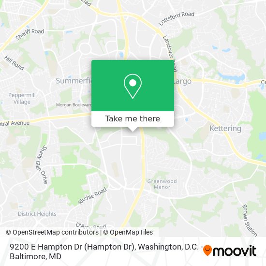 9200 E Hampton Dr map