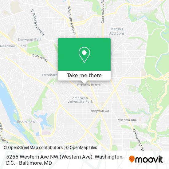 Mapa de 5255 Western Ave NW