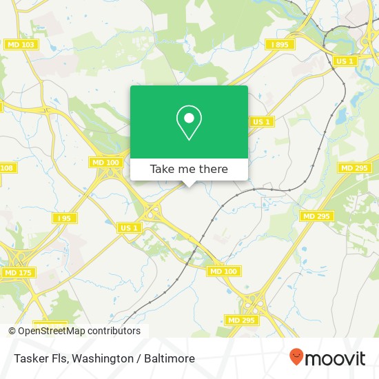 Tasker Fls, Elkridge, MD 21075 map