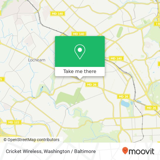 Cricket Wireless, 4718 Liberty Heights Ave map