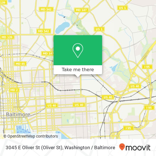 3045 E Oliver St (Oliver St), Baltimore, MD 21213 map