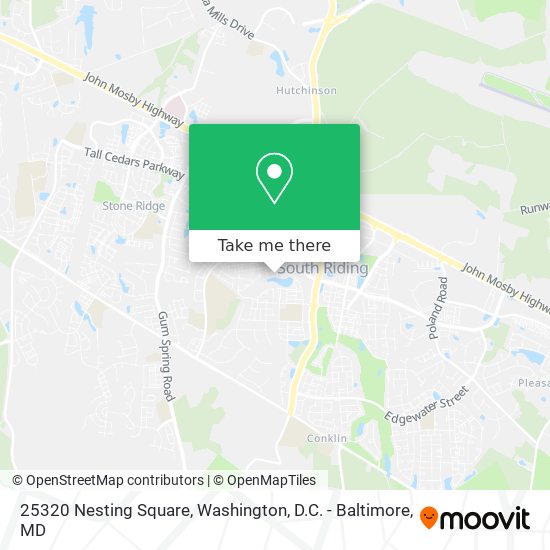 Mapa de 25320 Nesting Square