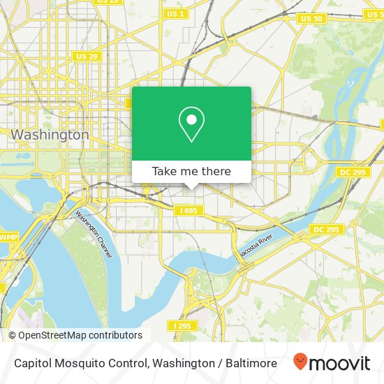 Mapa de Capitol Mosquito Control, 319 D St SE