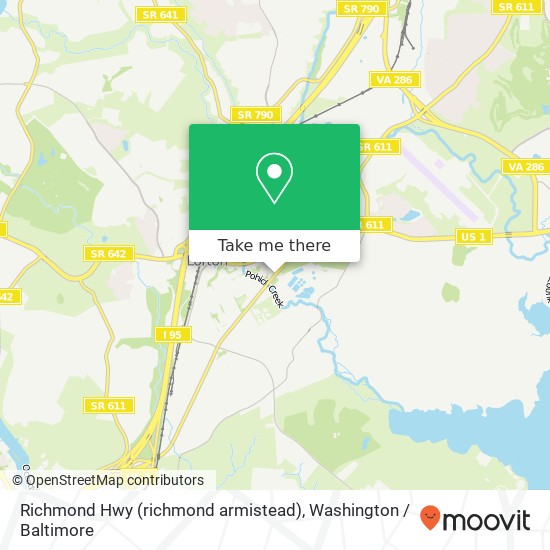 Richmond Hwy (richmond armistead), Lorton, VA 22079 map