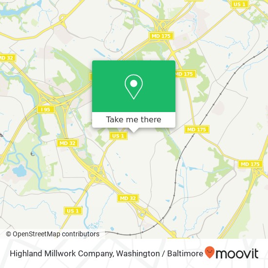 Highland Millwork Company map