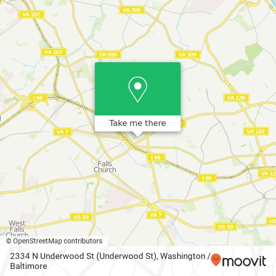 2334 N Underwood St (Underwood St), Arlington, VA 22205 map