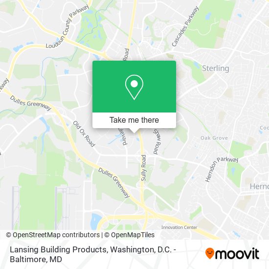 Lansing Building Products map