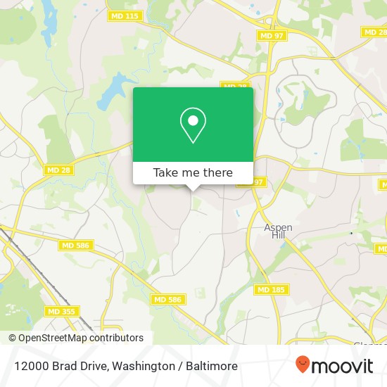 Mapa de 12000 Brad Drive
