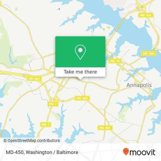 Mapa de MD-450, Annapolis (ANNAPOLIS), MD 21401