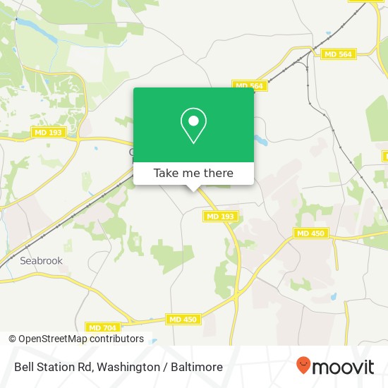 Mapa de Bell Station Rd, Glenn Dale, MD 20769