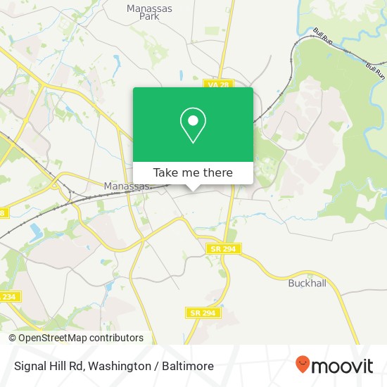 Mapa de Signal Hill Rd, Manassas, VA 20110