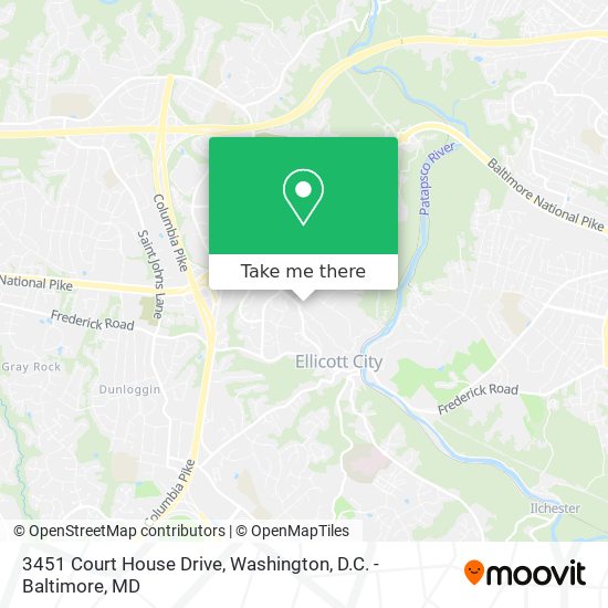 Mapa de 3451 Court House Drive