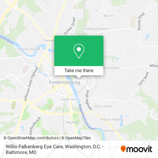 Willis-Falkenberg Eye Care map