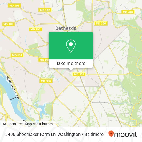 5406 Shoemaker Farm Ln, Chevy Chase, MD 20815 map