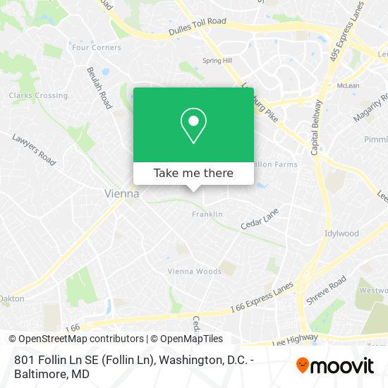 Mapa de 801 Follin Ln SE