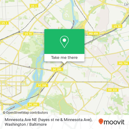 Mapa de Minnesota Ave NE (hayes st ne & Minnesota Ave), Washington, DC 20019