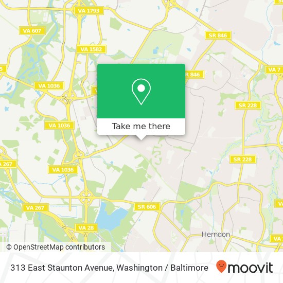 313 East Staunton Avenue, 313 E Staunton Ave, Sterling, VA 20164, USA map