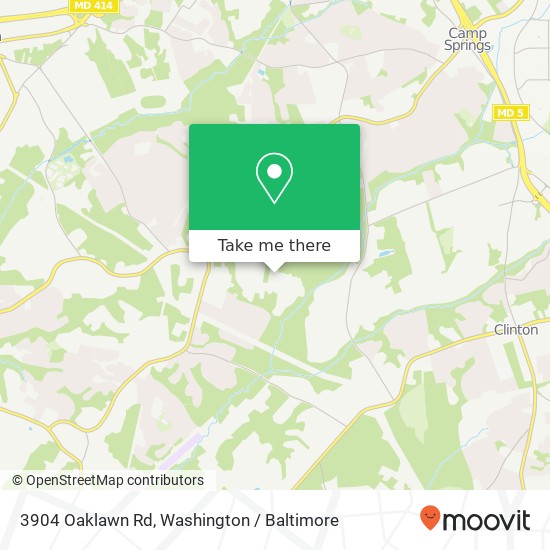 Mapa de 3904 Oaklawn Rd, Fort Washington, MD 20744