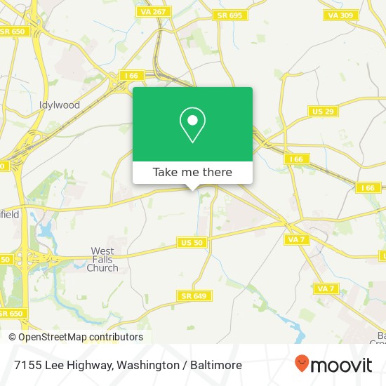 7155 Lee Highway map