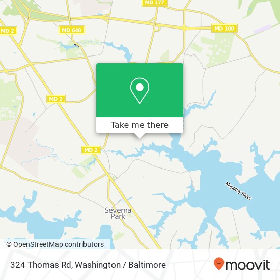 324 Thomas Rd, Severna Park, MD 21146 map