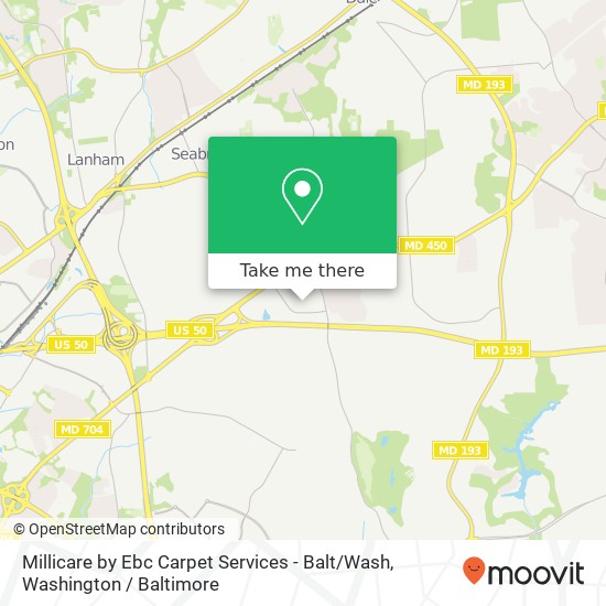 Mapa de Millicare by Ebc Carpet Services - Balt / Wash, 4385 Nicole Dr