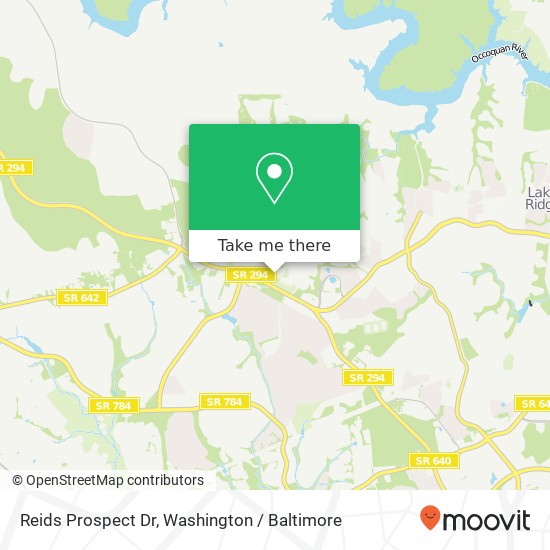 Mapa de Reids Prospect Dr, Woodbridge, VA 22192