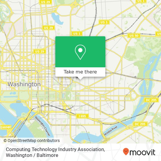 Mapa de Computing Technology Industry Association, 515 2nd St NE