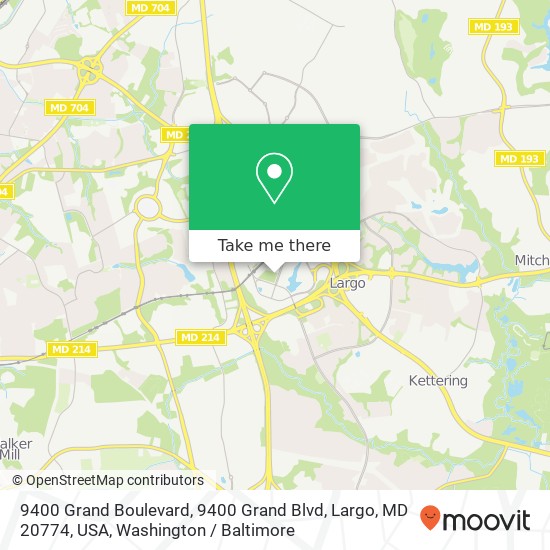 9400 Grand Boulevard, 9400 Grand Blvd, Largo, MD 20774, USA map