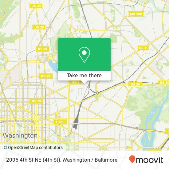 2005 4th St NE (4th St), Washington, DC 20002 map