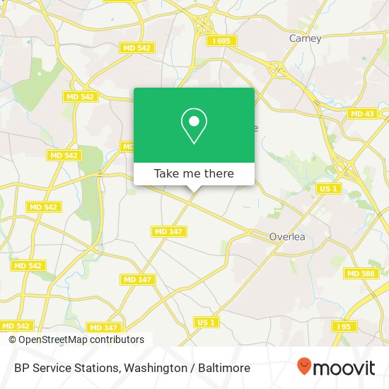 Mapa de BP Service Stations, 6823 Harford Rd