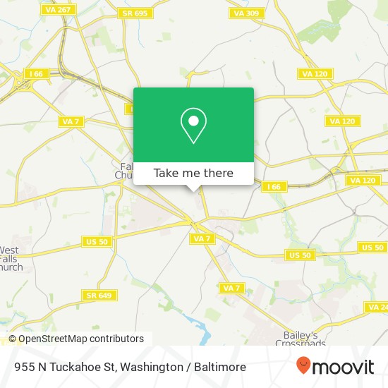 955 N Tuckahoe St, Falls Church, VA 22046 map
